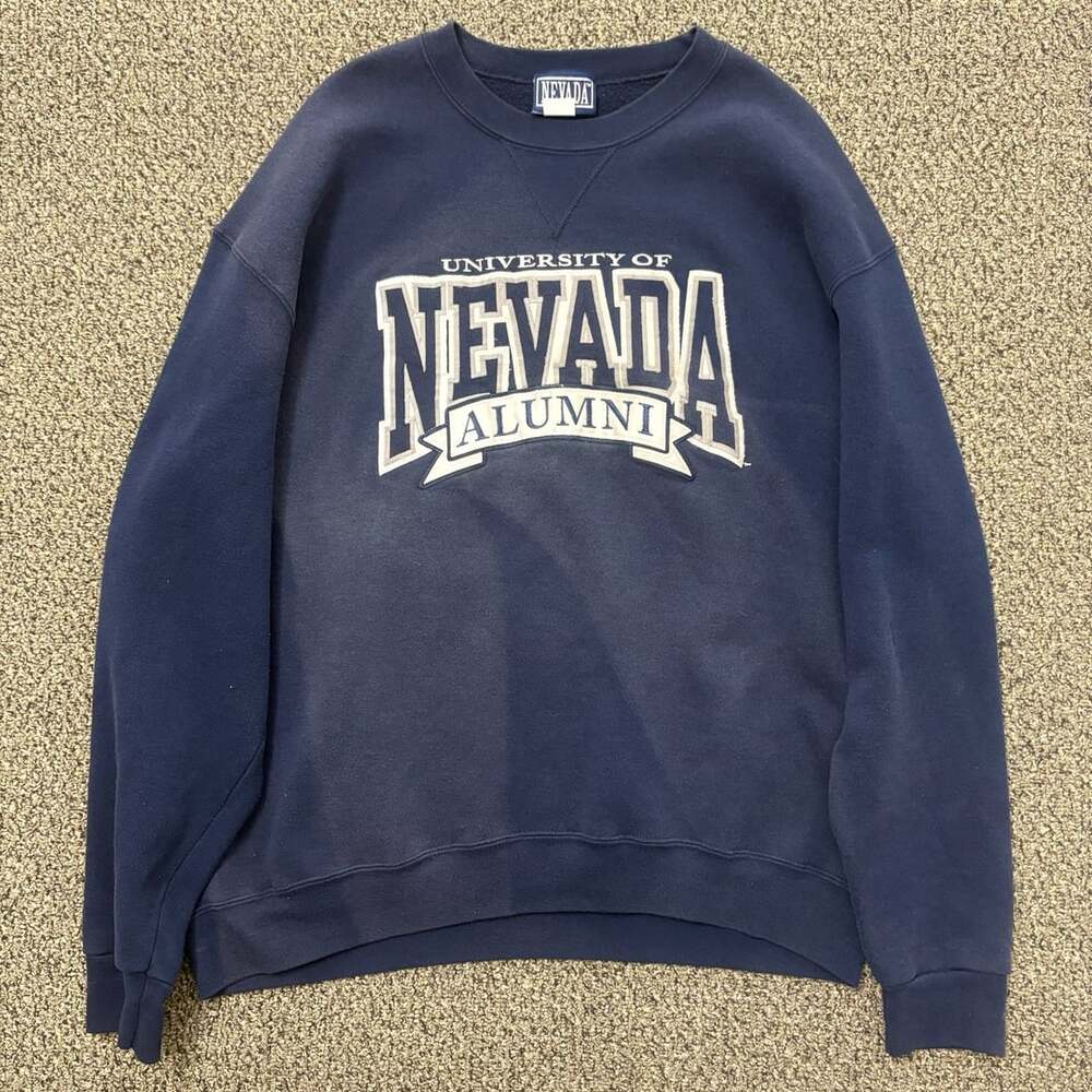 Nevada University of Nevada Alumni Sweatshirt X-Large Blue Made in USA